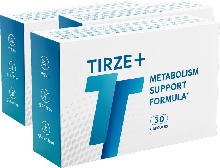 Drei Packungen Tirze+ Diet Capsules